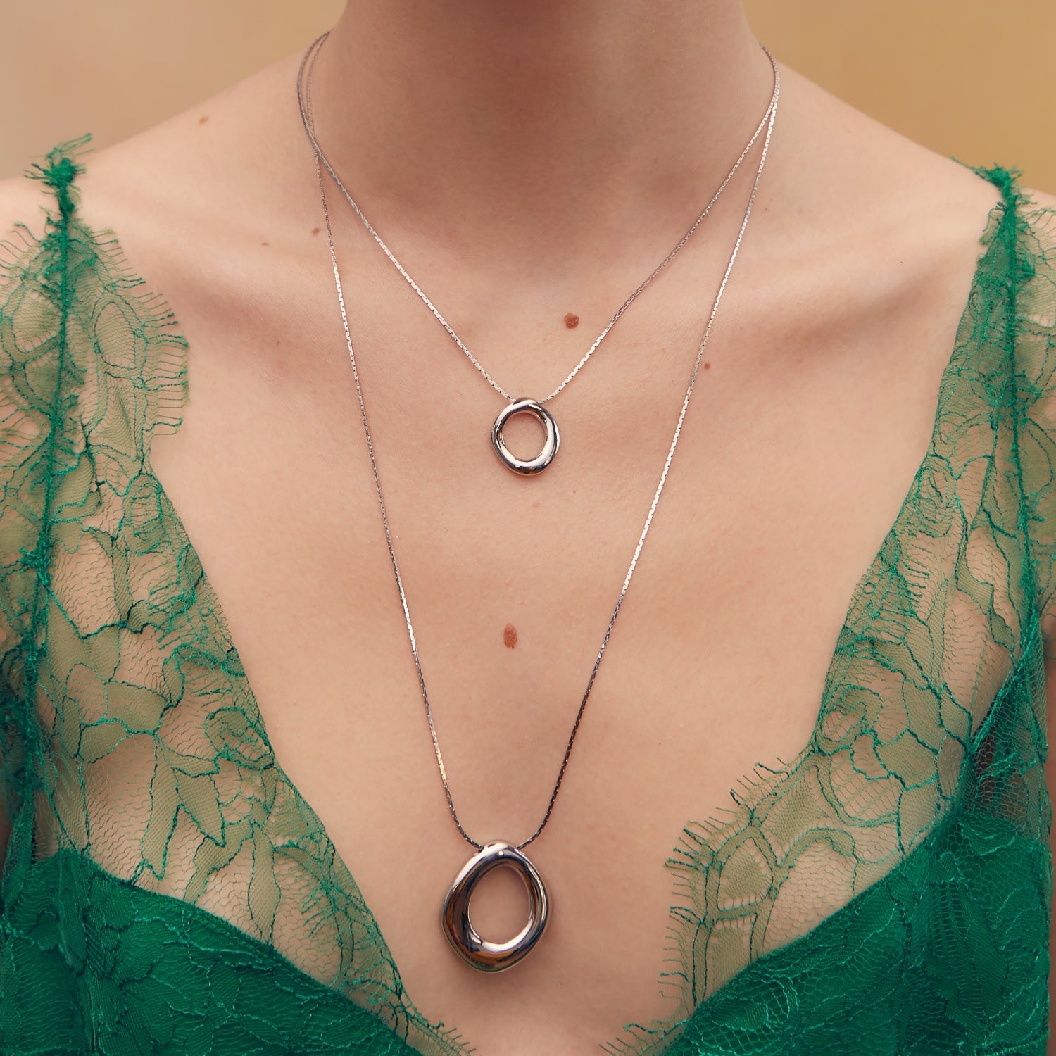 Cora Pendant Large - Silver