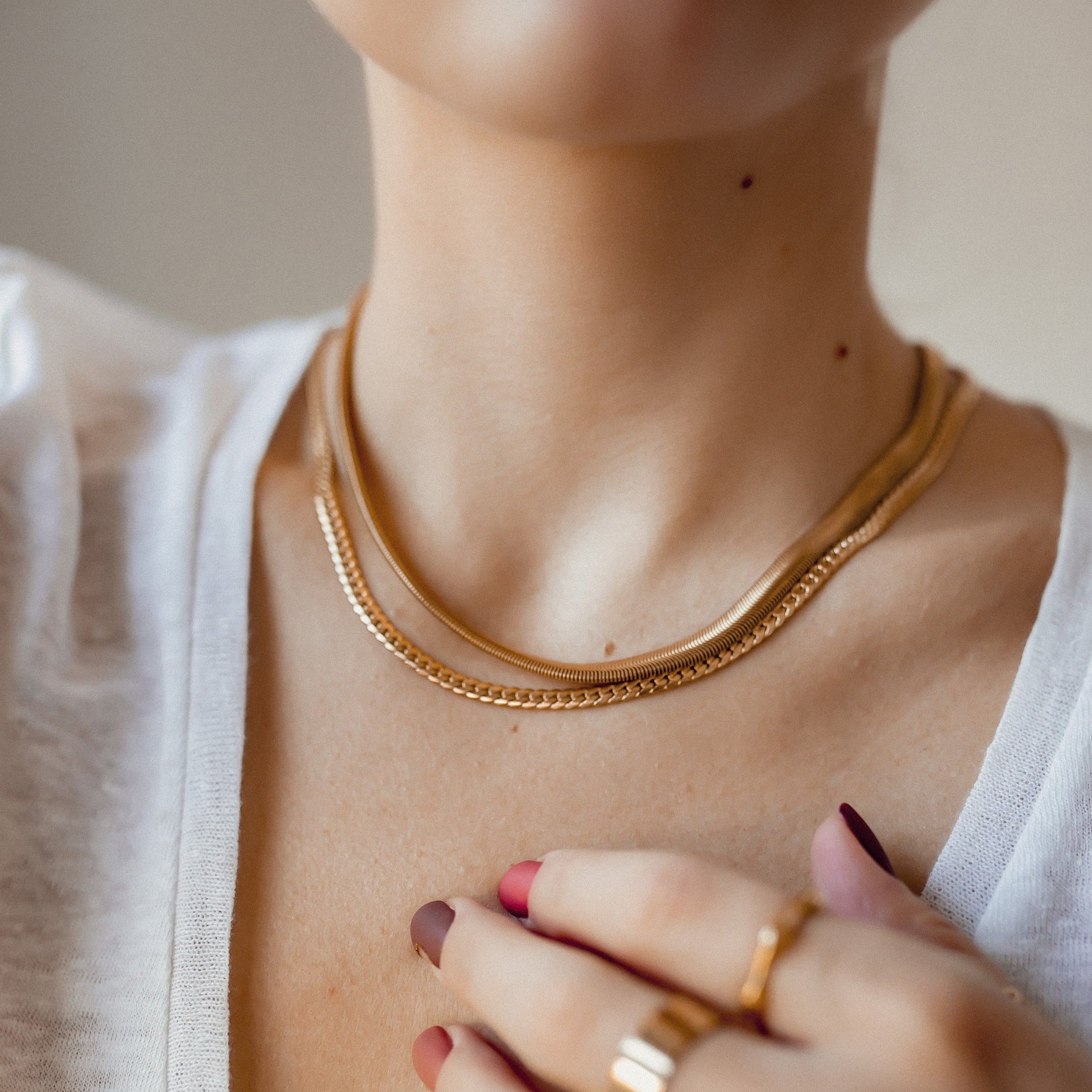 Cuban Link Chain Necklace Gold