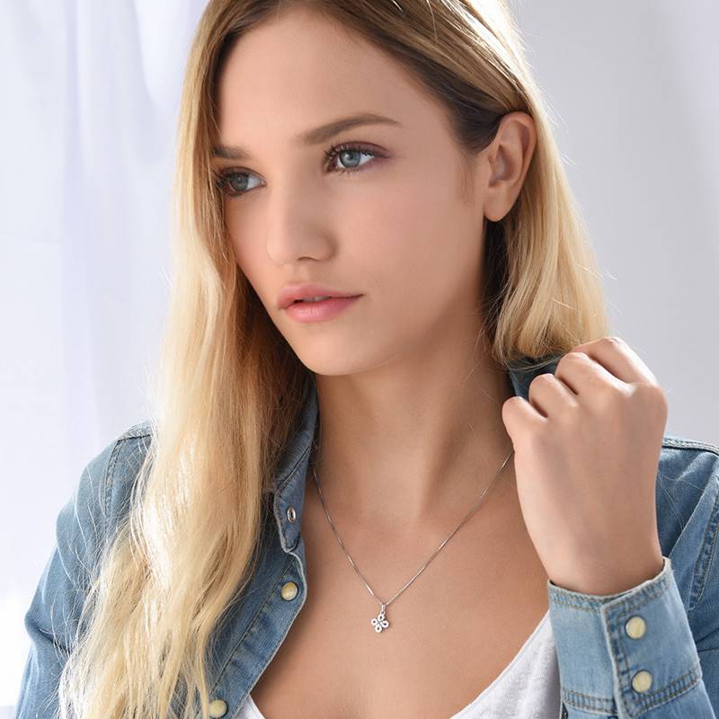 Cubic Zirconia Infinity Cross necklace