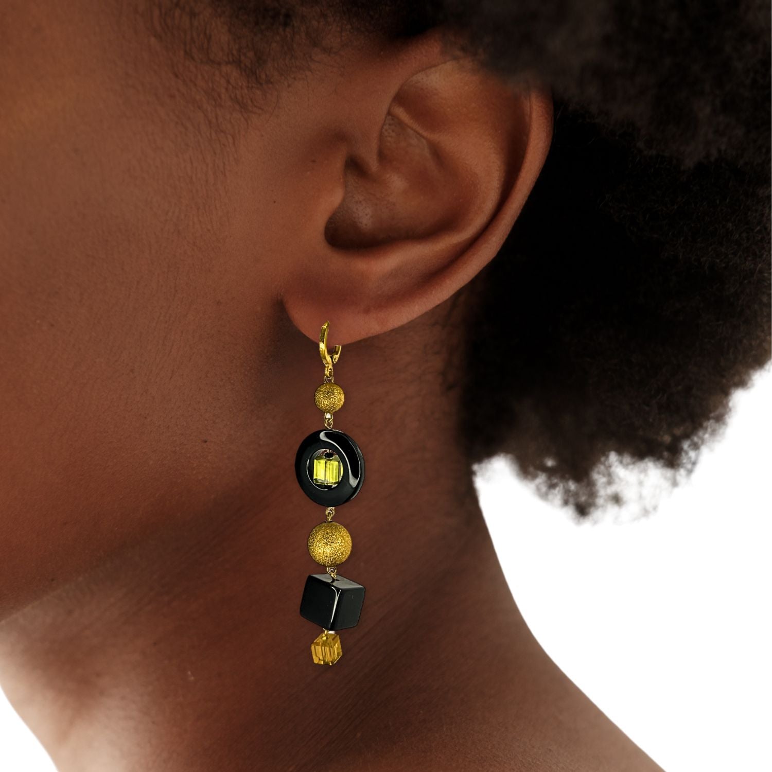 Cubism Leverback Drop Earrings