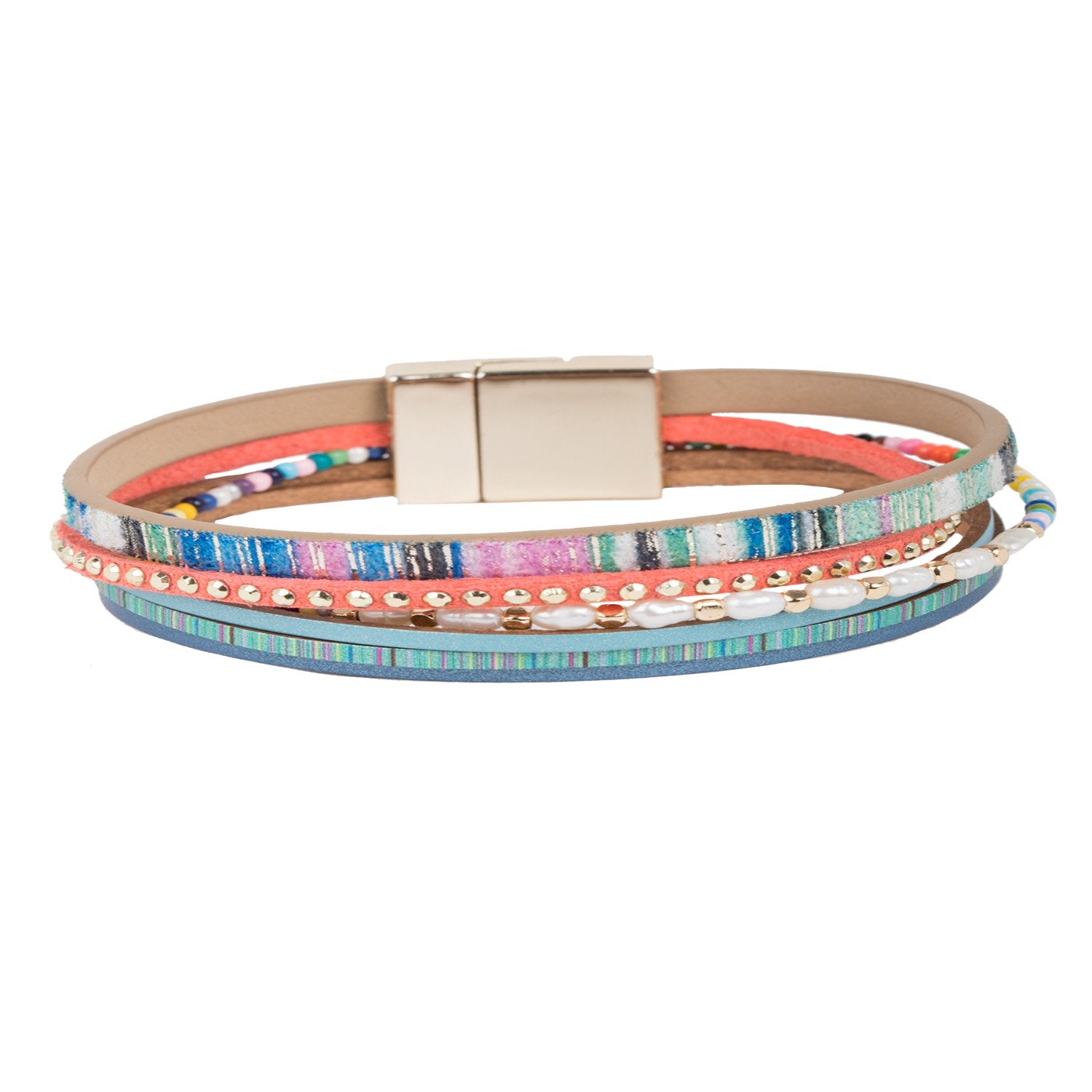 Curacao Beaded Blue Bracelet