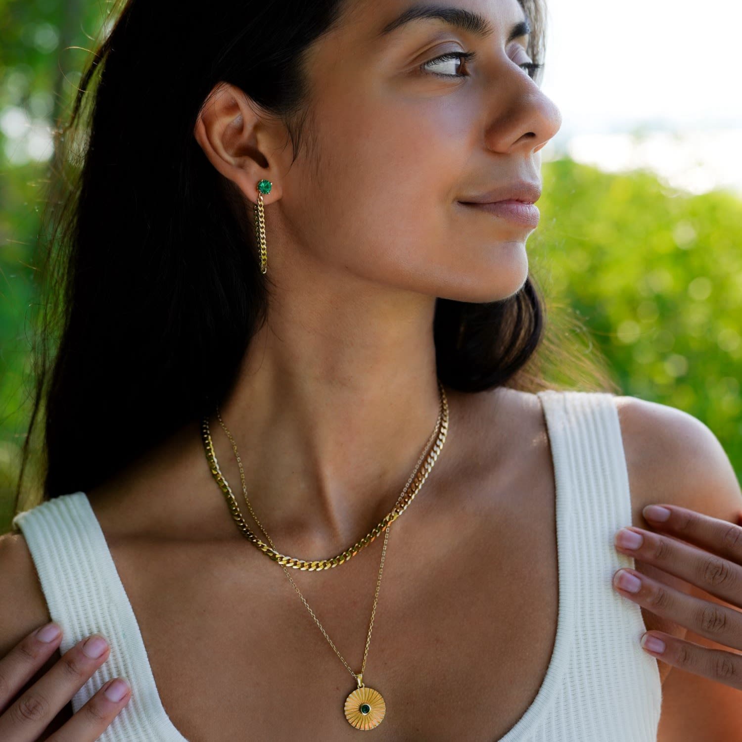 Curb Chain Necklace - Gold