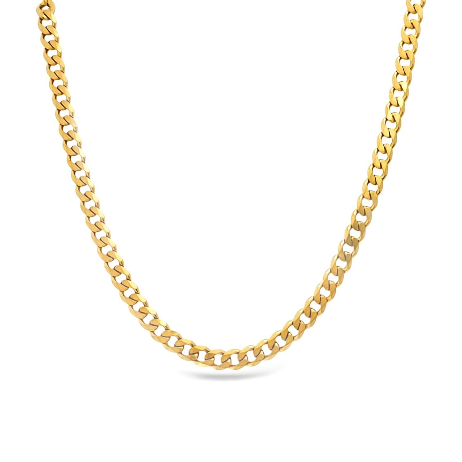 Curb Chain Necklace - Gold