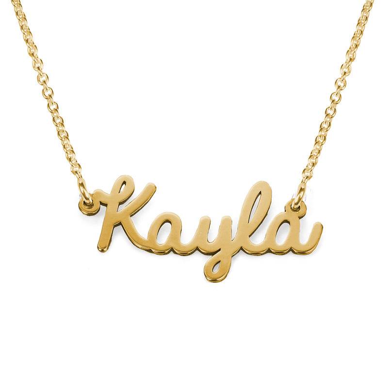 Cursive Name Necklace in Gold Plating
