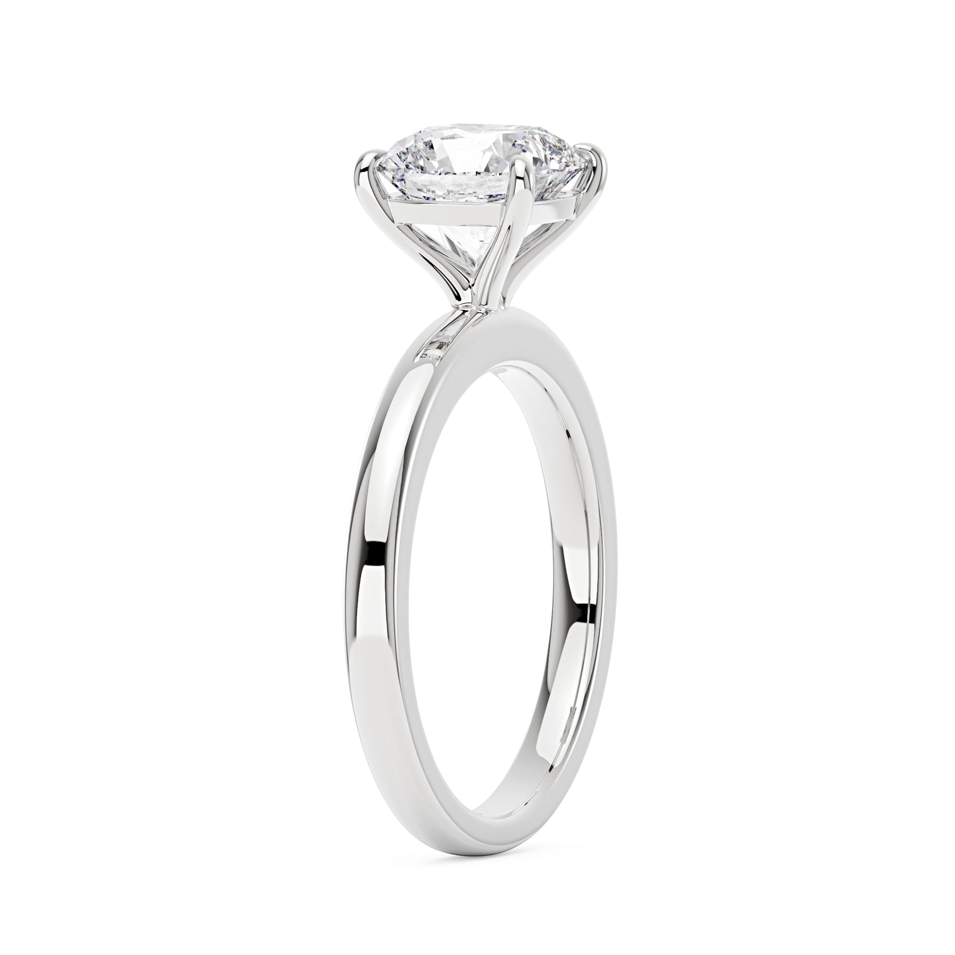 2 Carat Cushion-Cut Moissanite Solitaire Engagement Ring