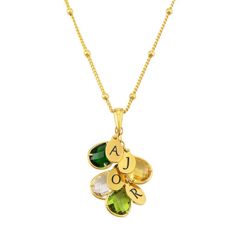 Best Mothers Gifts - Custom Birthstone Drop Necklace for Mom in 18k Gold Vermeil