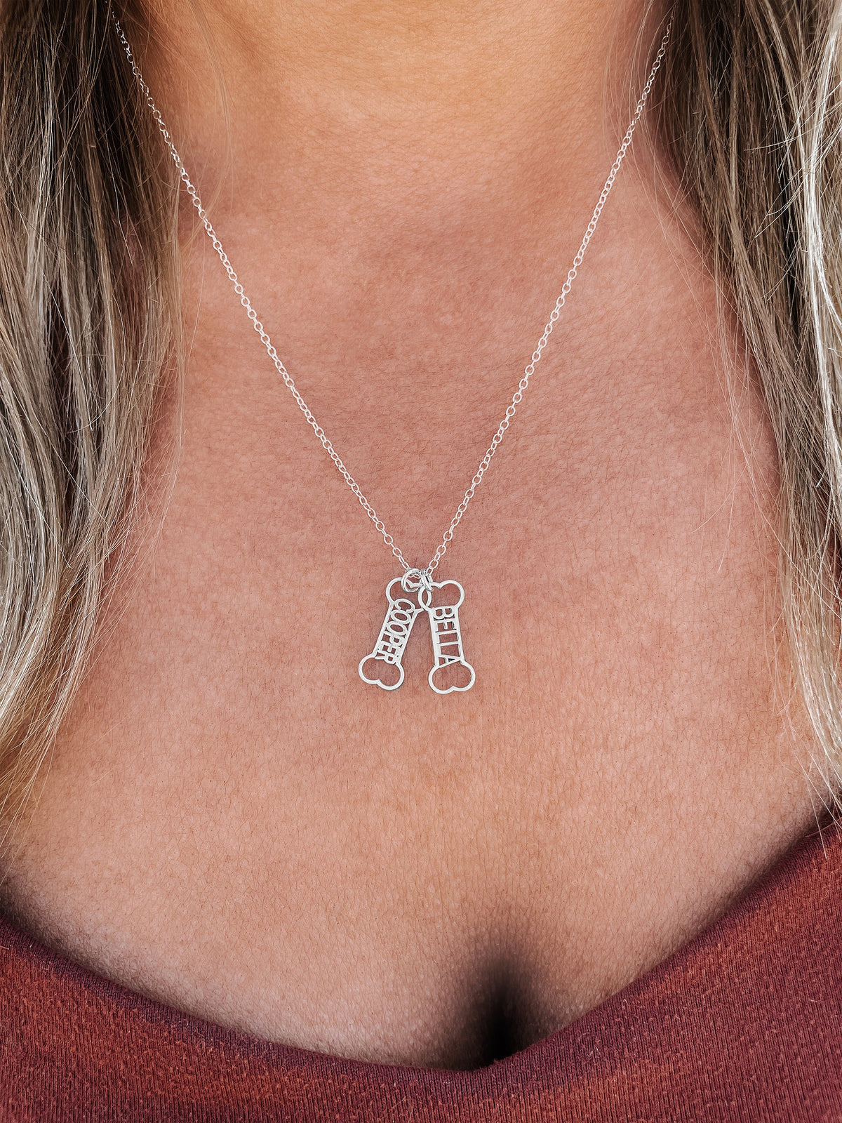Custom Dog Bone Necklace