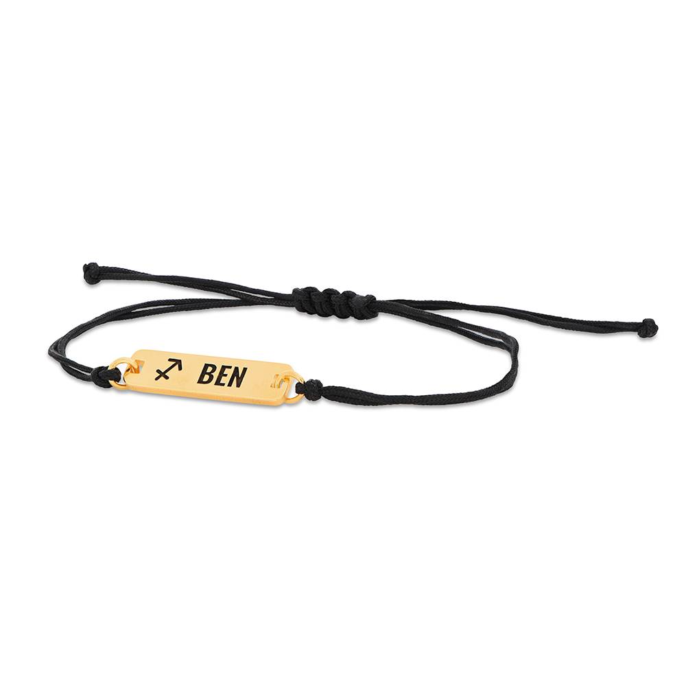 Custom Zodiac Bracelet for Boys in 18K Gold Plating