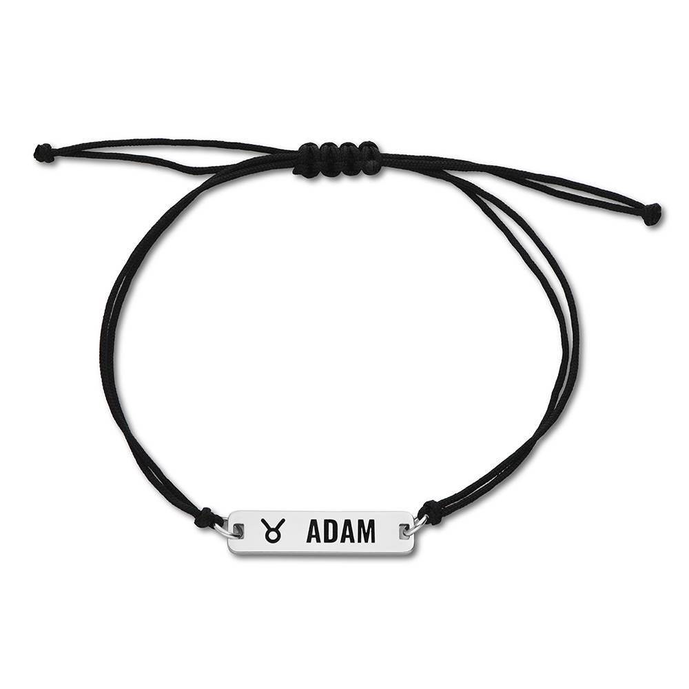 Custom Zodiac Bracelet for Boys in Sterling Silver