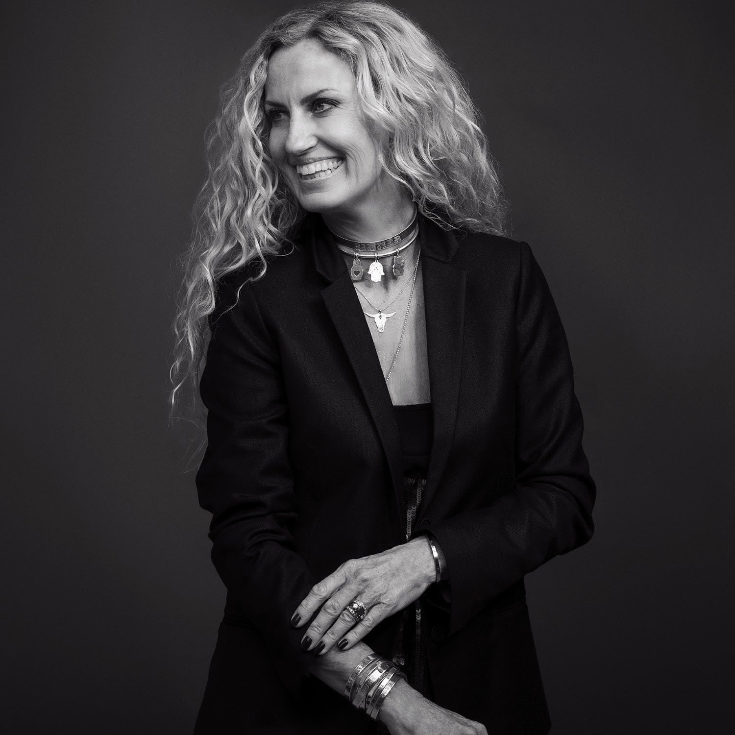 Small Silver Hamsa Hand Pendant Necklace