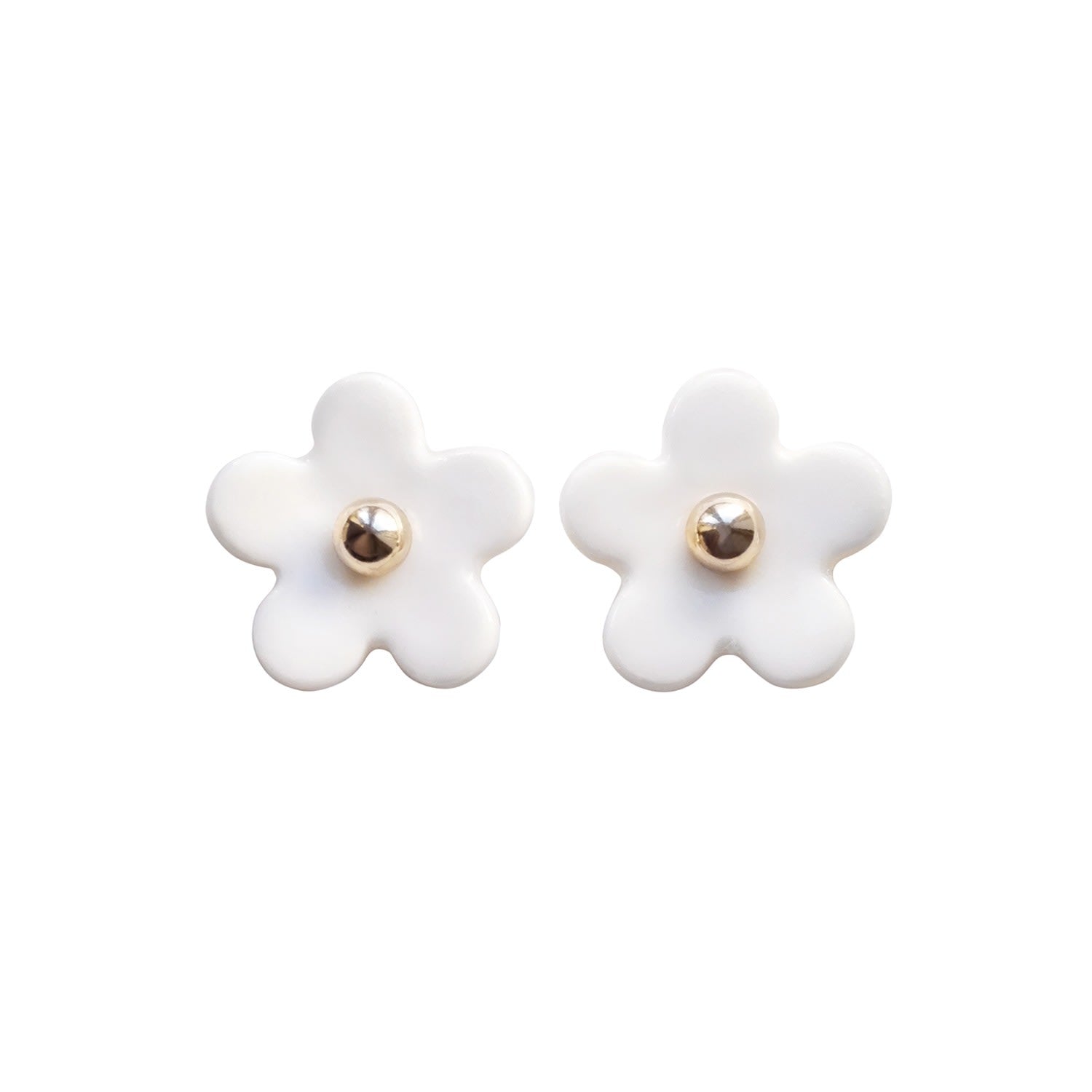 Everyday Porcelain Daisy Stud Earrings