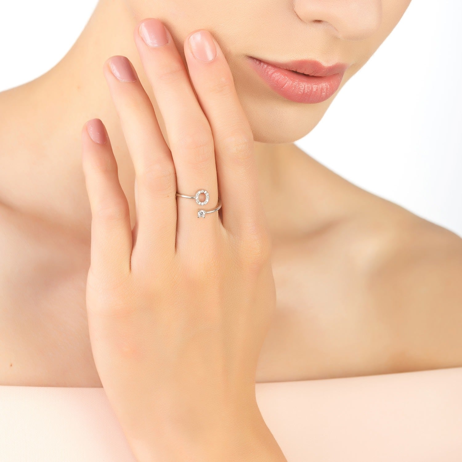 Initial Ring Silver O