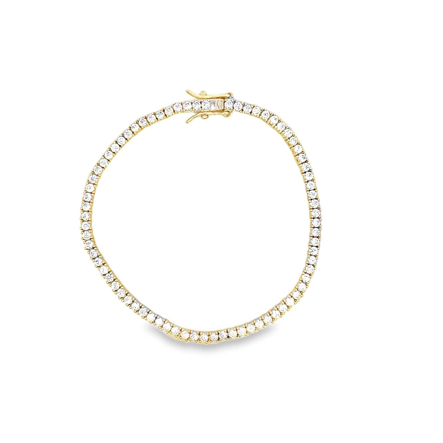 Cynthia Classic Gold Tennis Bracelet