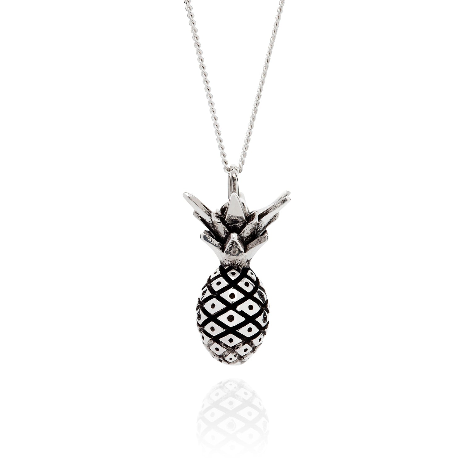 Pineapple Necklace Silver