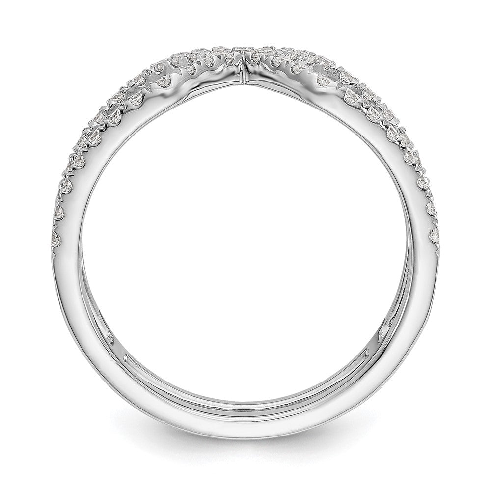 14k White Gold Lab Grown Diamond Wedding Band Ring 1/2ct Clarity- VS Color- D-E