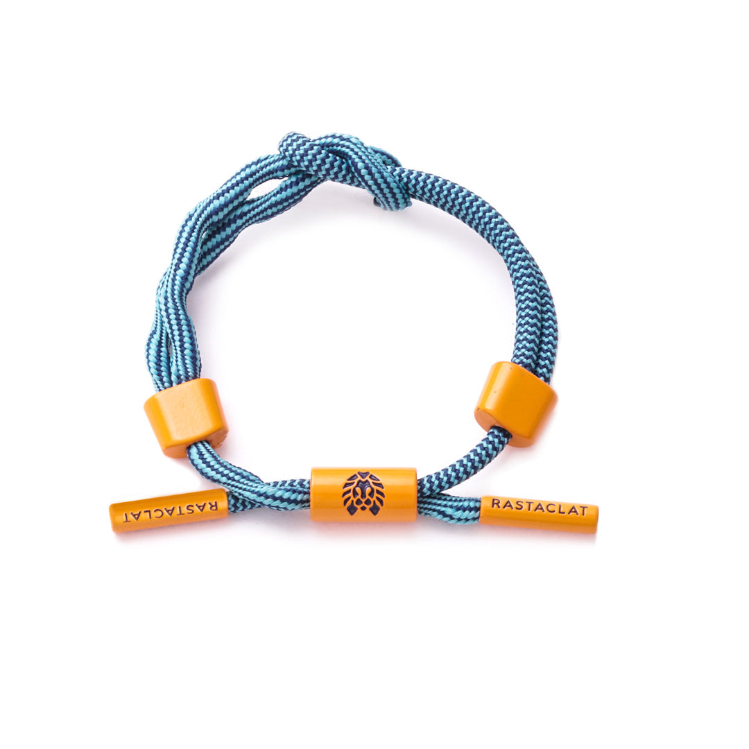 Rastaclat Original Hand Knotted Morning Blues Adjustable Bracelet