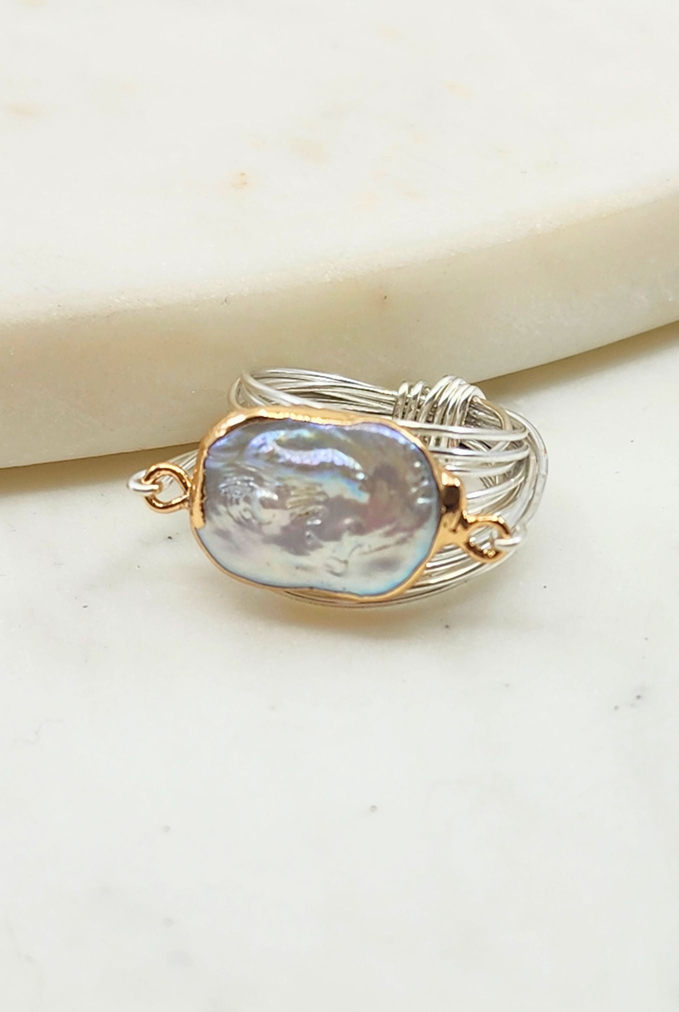 Torrey Ring in Freshwater Pearl