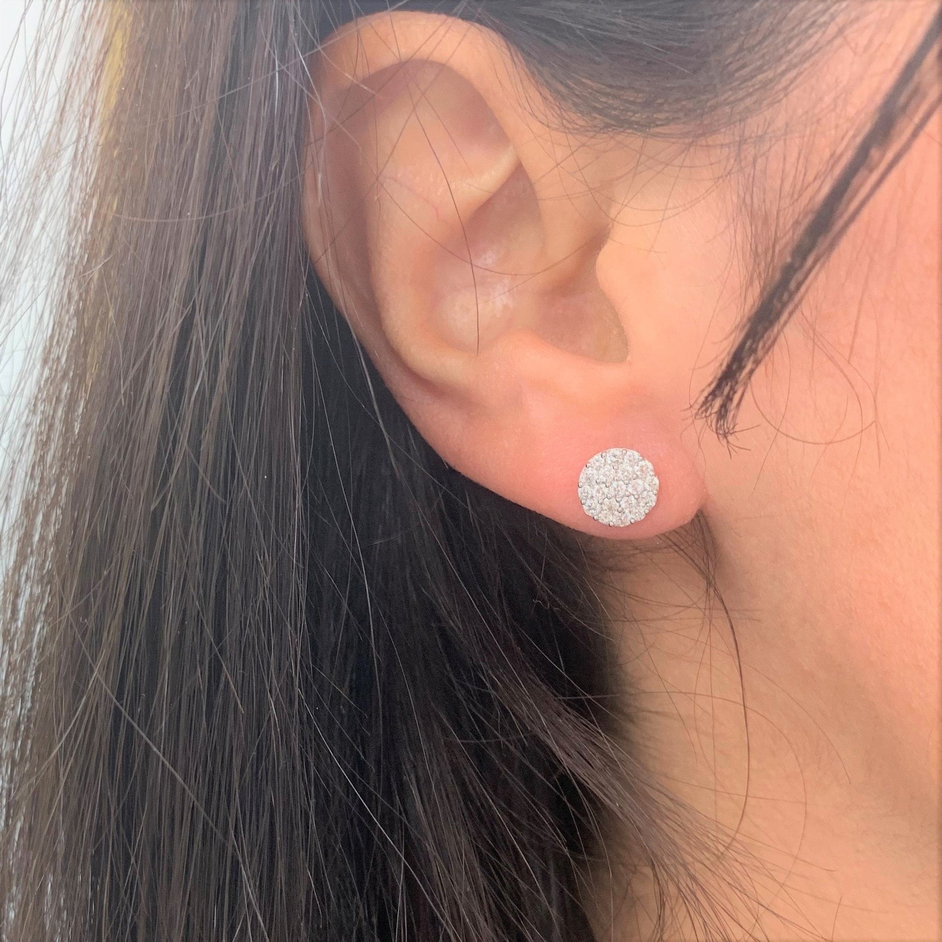 14k Gold & Diamond Stud Earrings