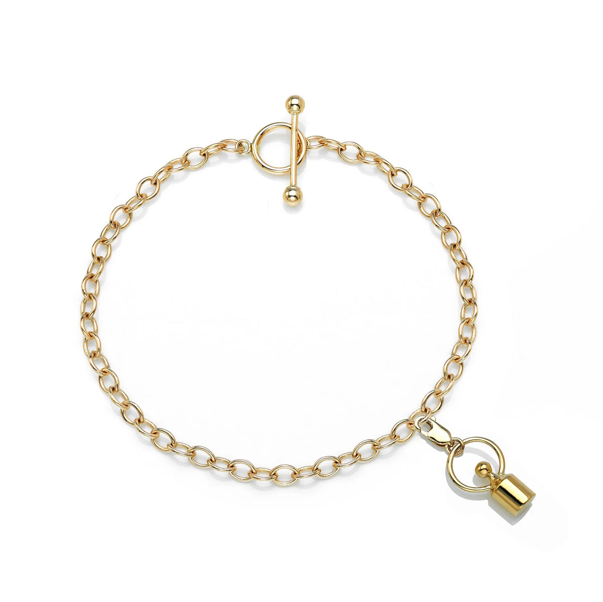 "Weight of Love" Charm bracelet Gold