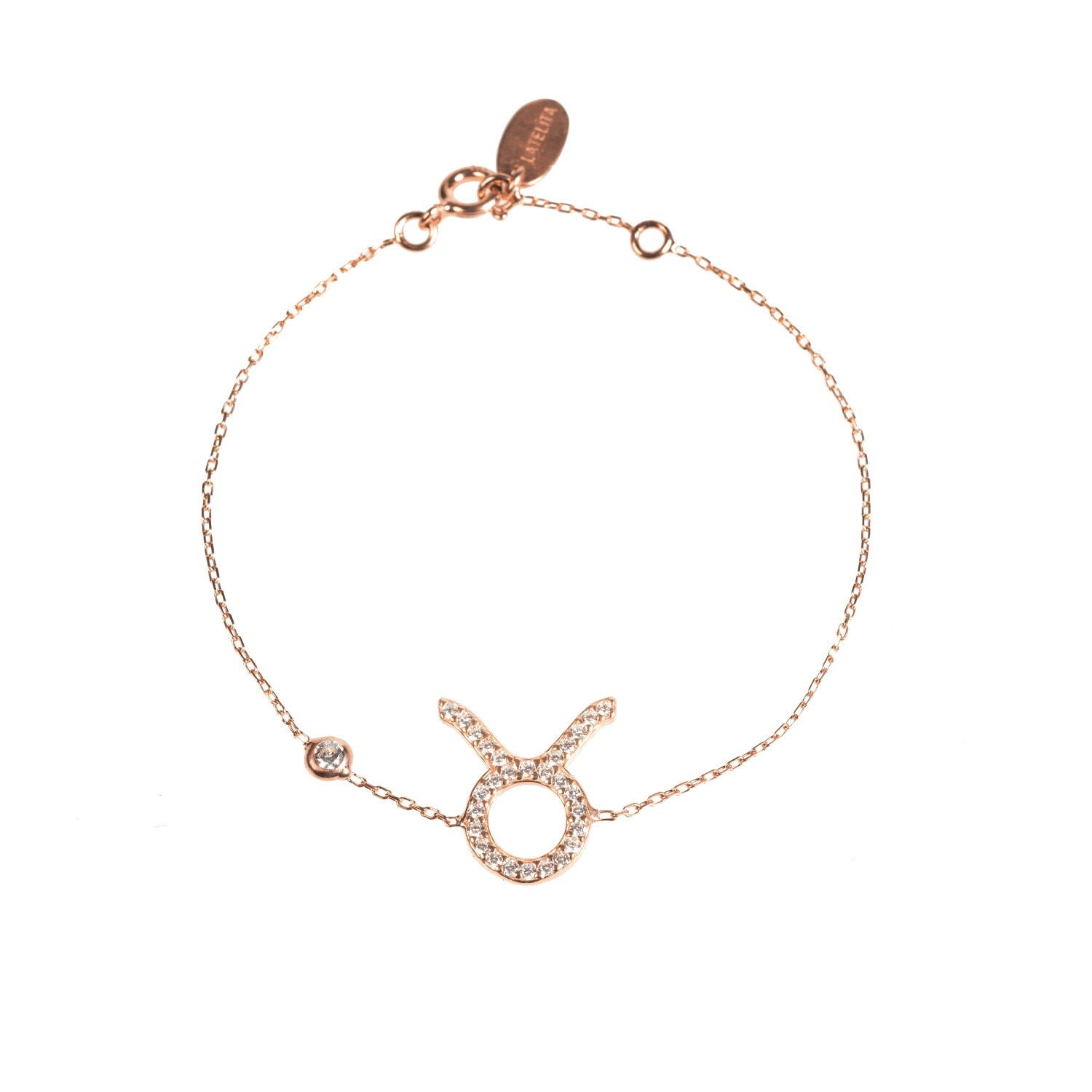 Zodiac Horoscope Star Sign Bracelet Taurus Rose Gold