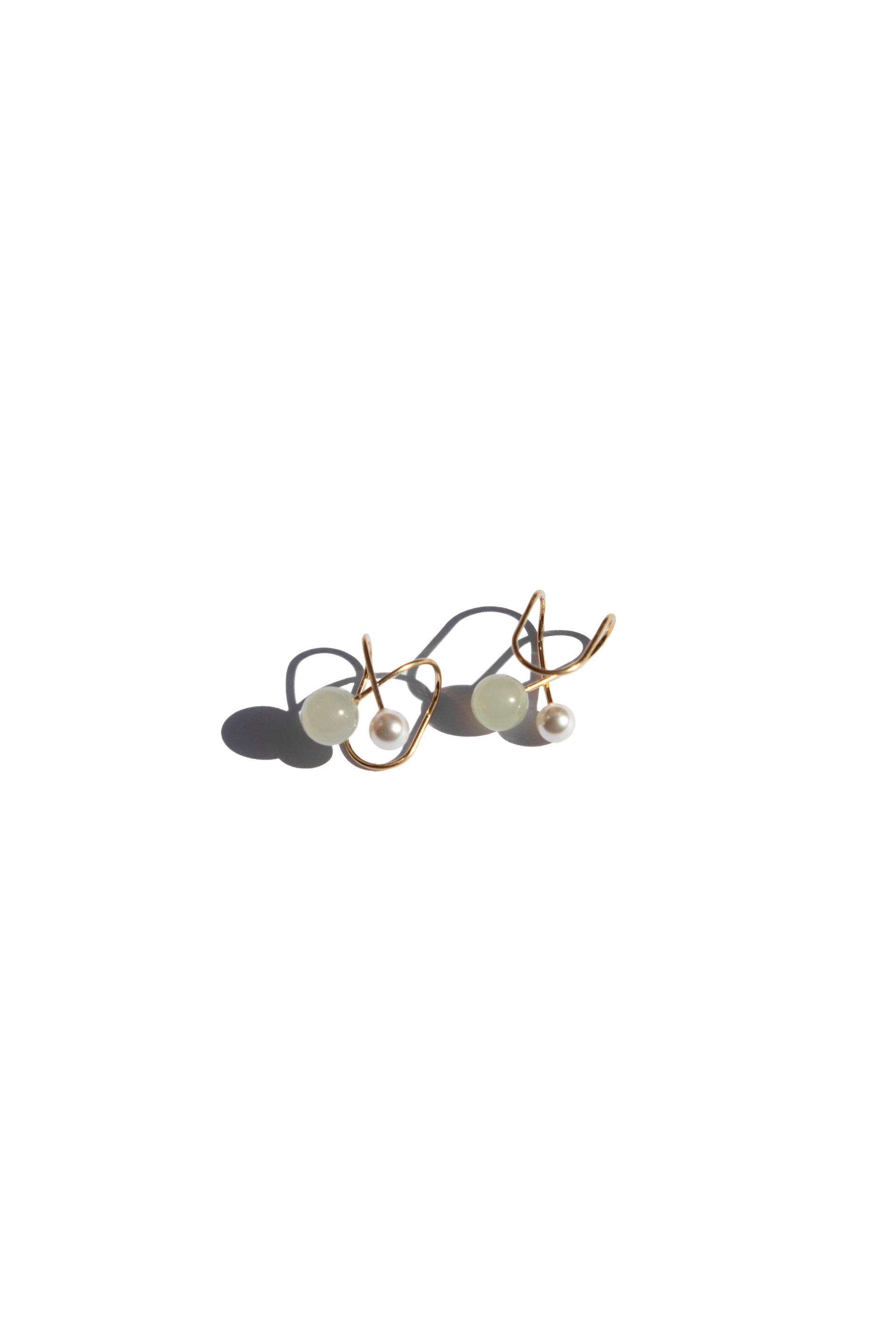 Colette Jade & Pearl Ear Cuffs
