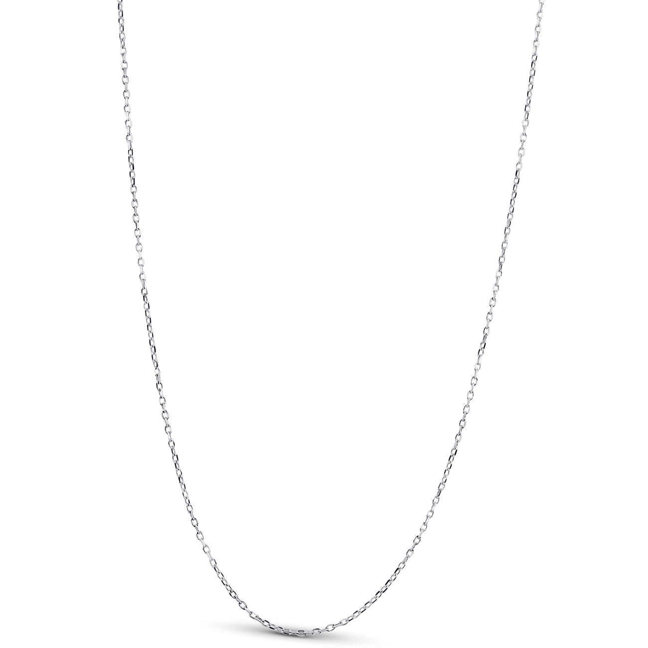 14k White Gold 18' Chain With Lobster Clasp 1.6 grams