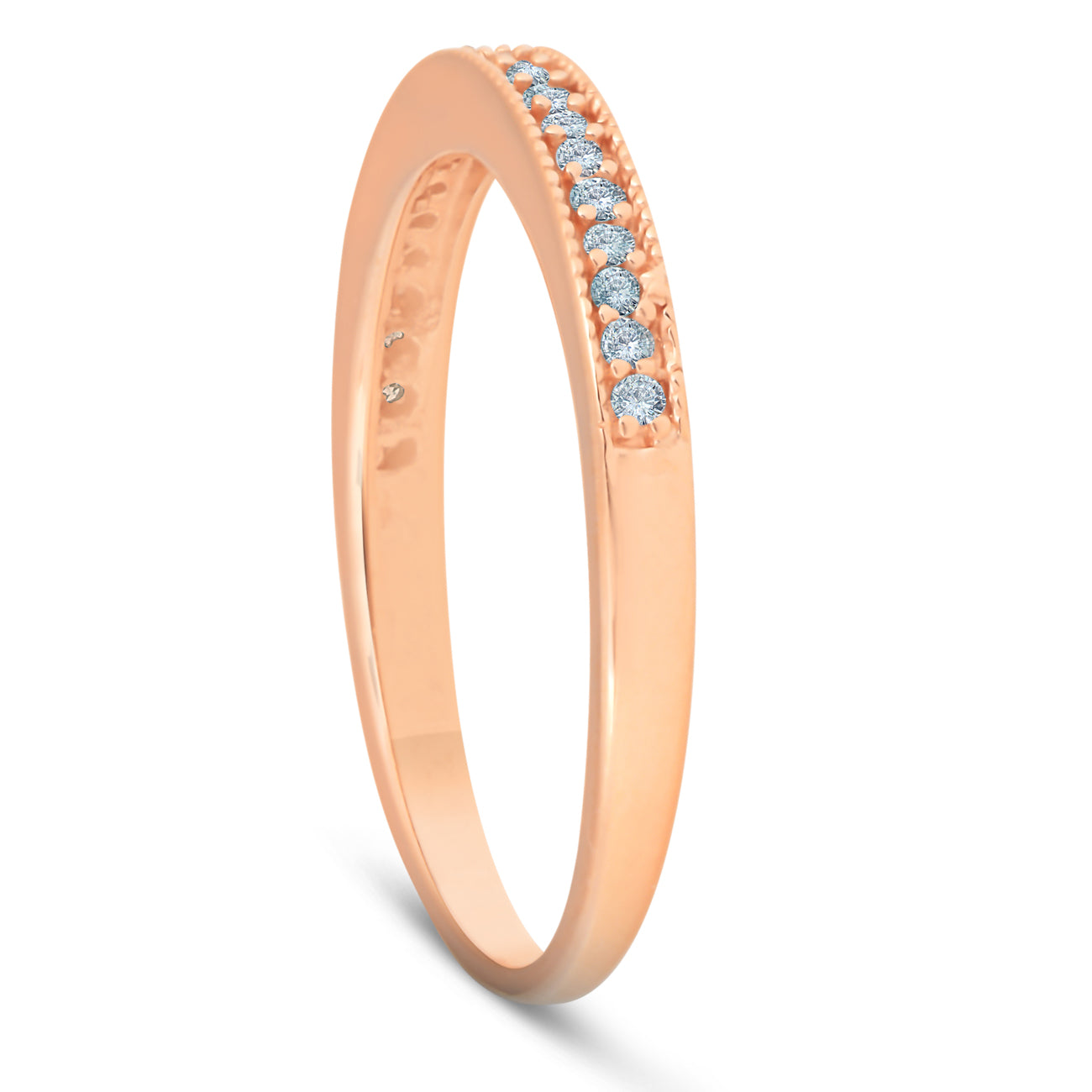 1/4ct Filigree Diamond Ring 14K Rose Gold