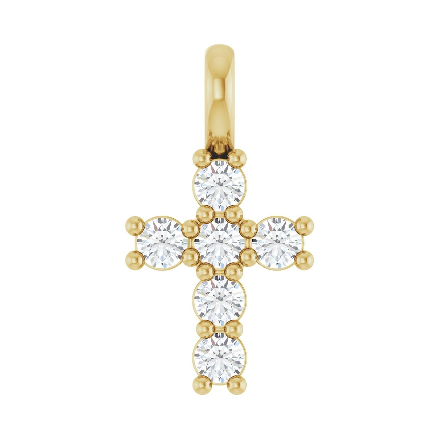 14k Gold 1/6ct Lab-grown Diamond Pendant