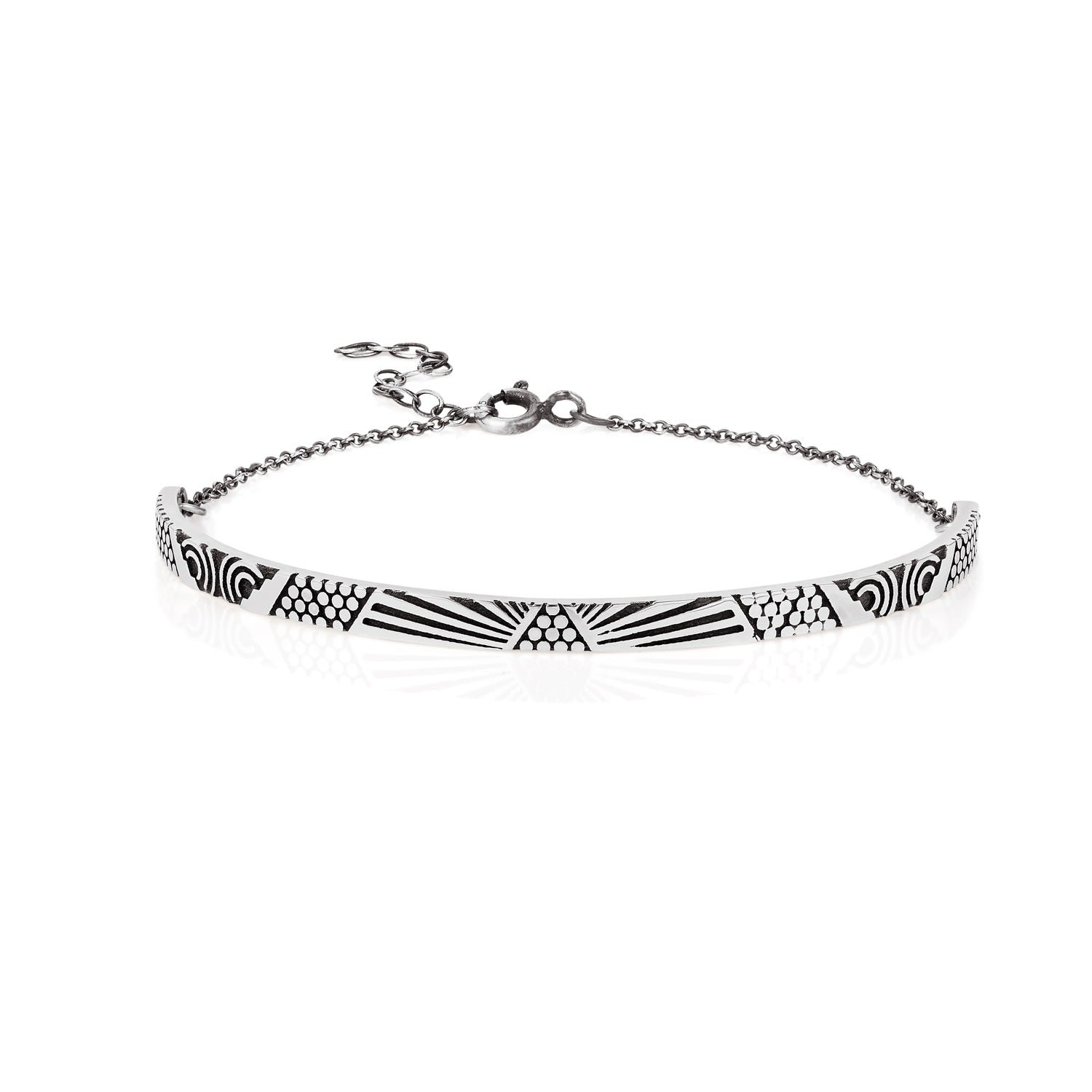 Peruvian Bracelet - Silver