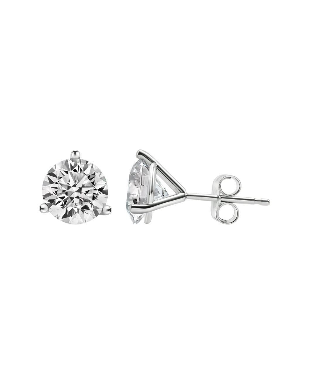 1.5 CT Round Brilliant Diamond Studs In 14K Gold