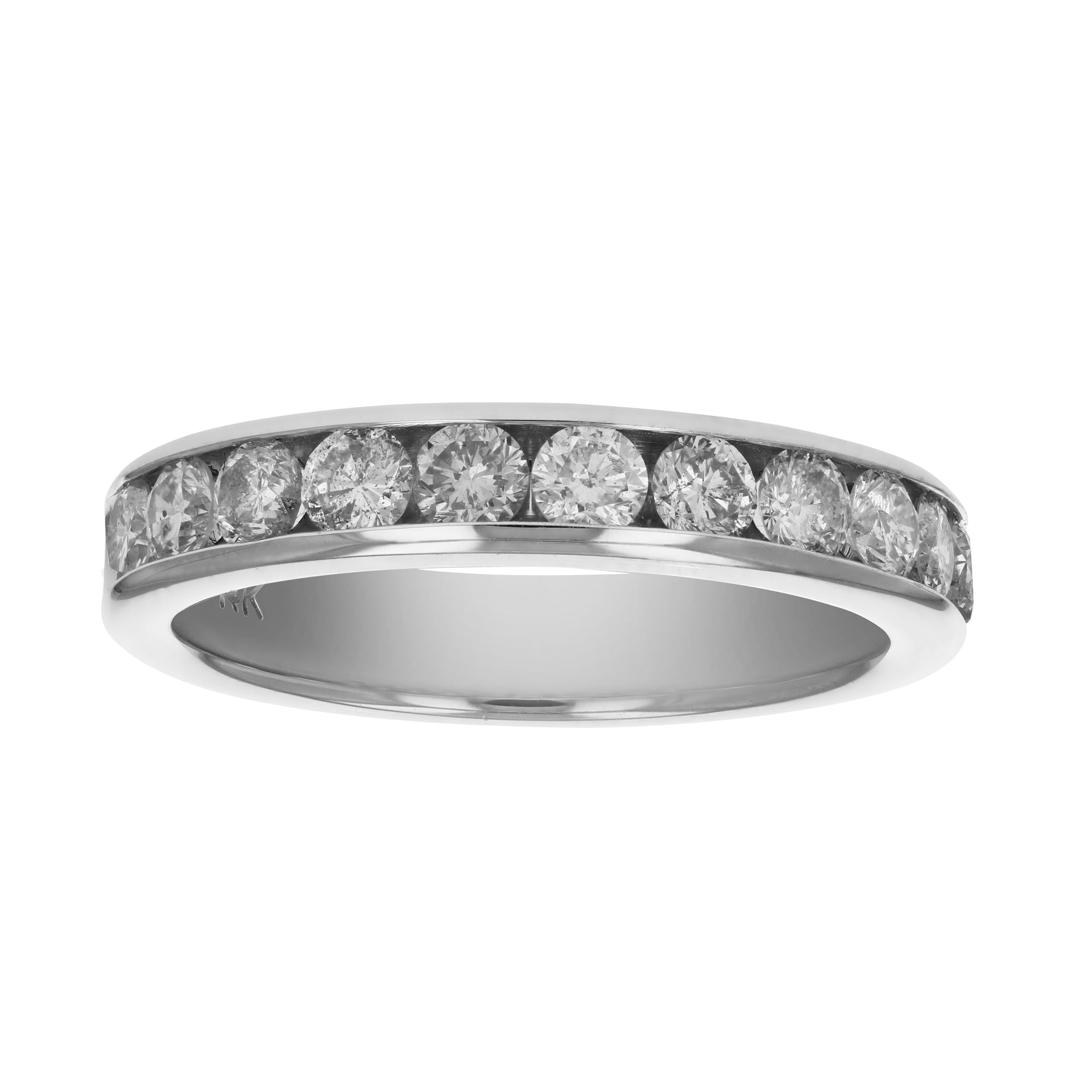 1 cttw SI2-I1 14K Gold Machine Set Diamond Wedding Band
