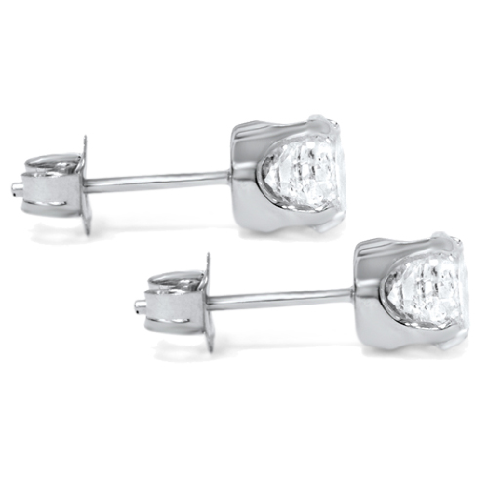 1 1/4ct Diamond Studs 14K White Gold