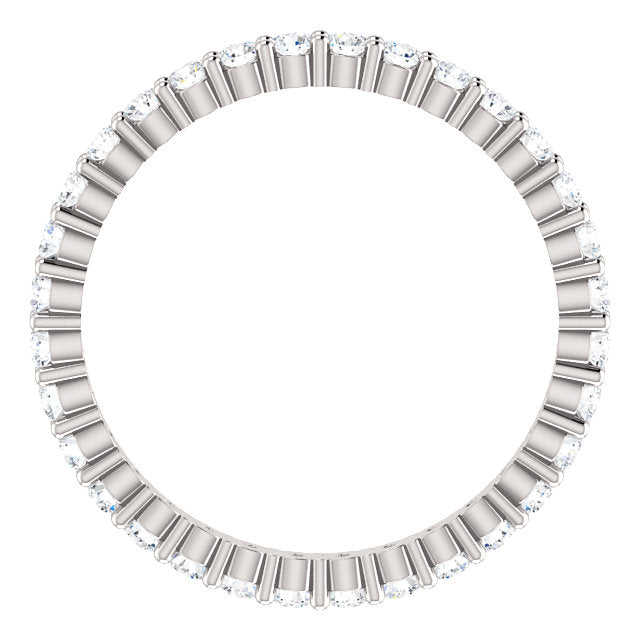 5/8 ct Diamond Eternity Wedding Ring Platinum