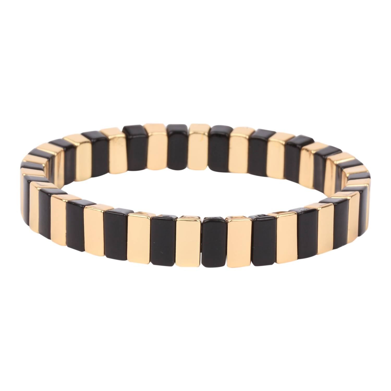 Women's She's All That Metallic Bracelet in Gold and Black