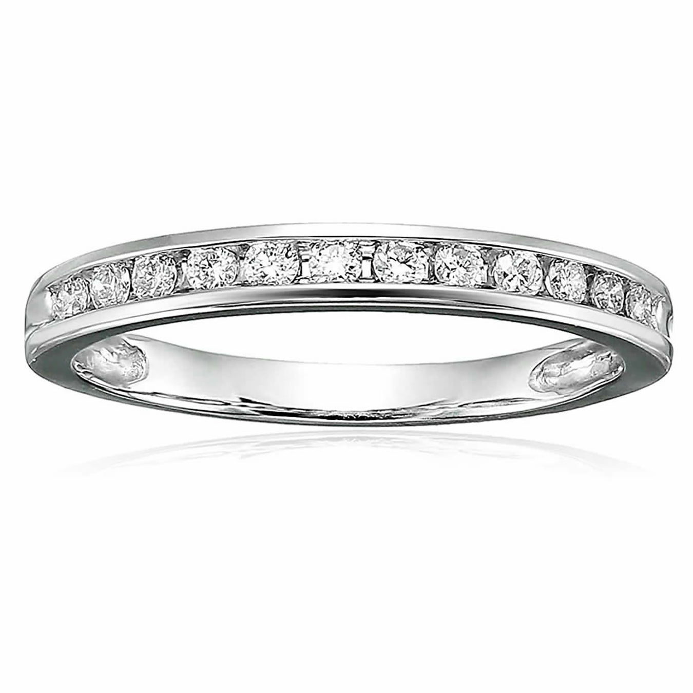 1/4 Cttw Classic Diamond Wedding Band 14K Gold Channel Set Round