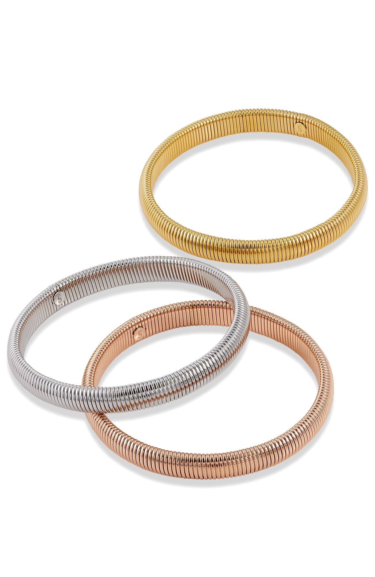 3 Gold Colors Bangle Bracelet