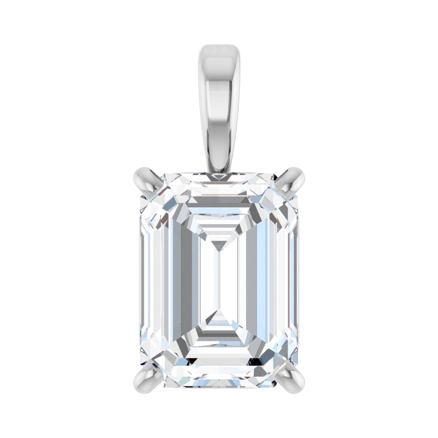 14k Gold 1 CT Lab-grown Diamond Pendant