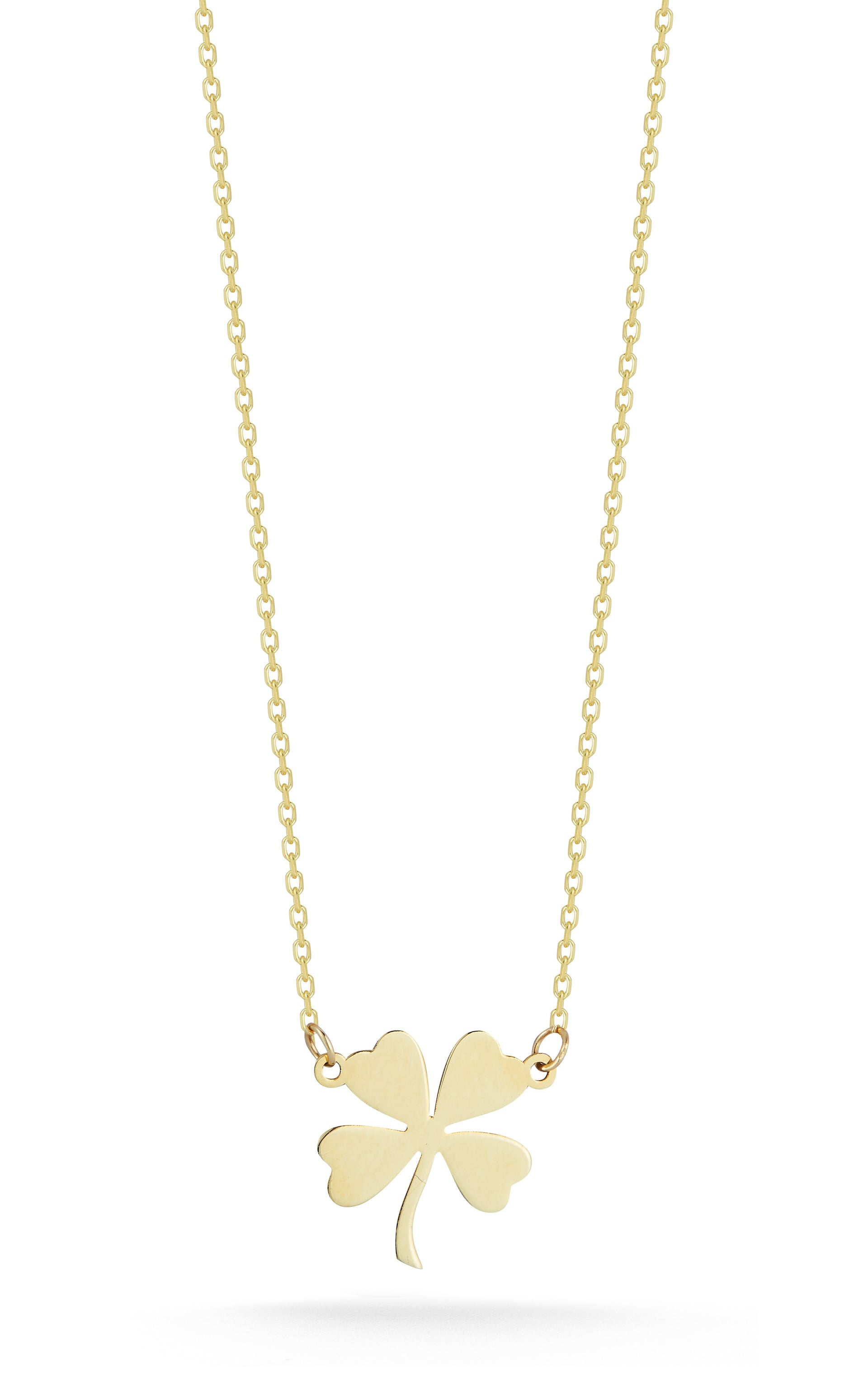 14K Gold Lucky Clover Necklace