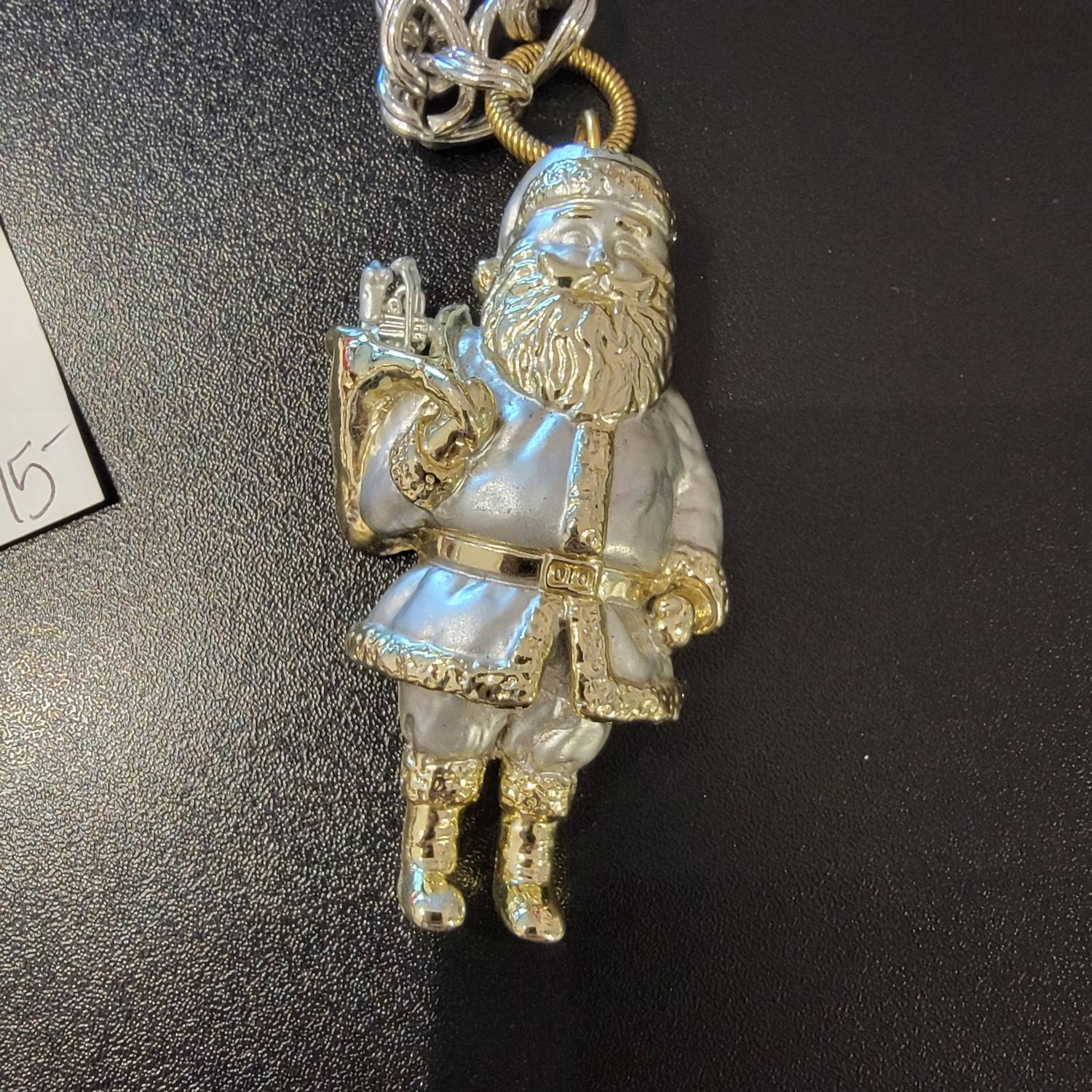 Vintage Santa Necklace In Multi