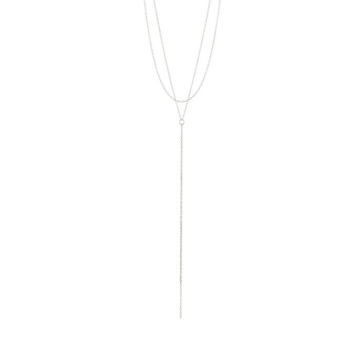 Adornia Adornia Layered Necklace silver