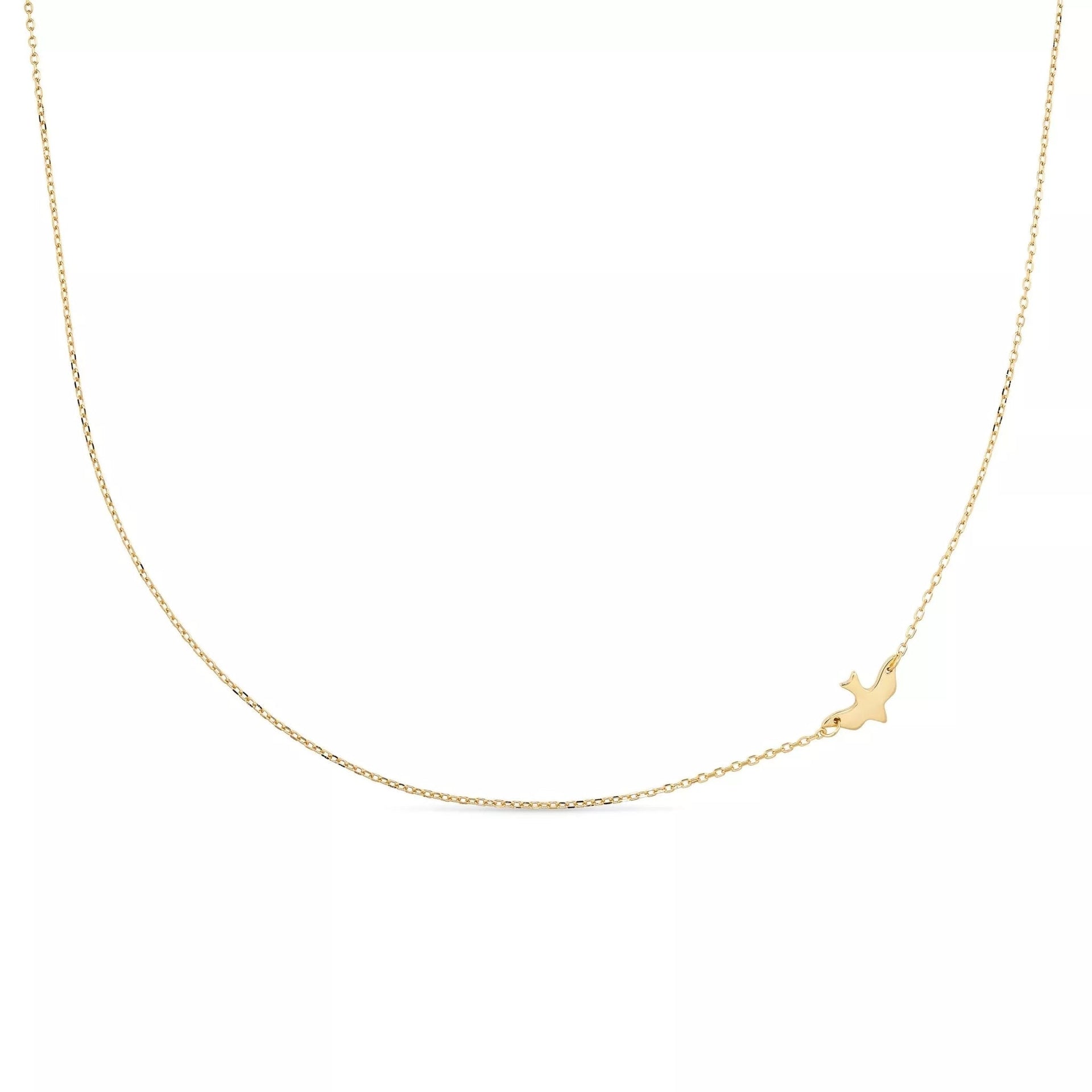 Dainty Gold Bird Necklace Choker