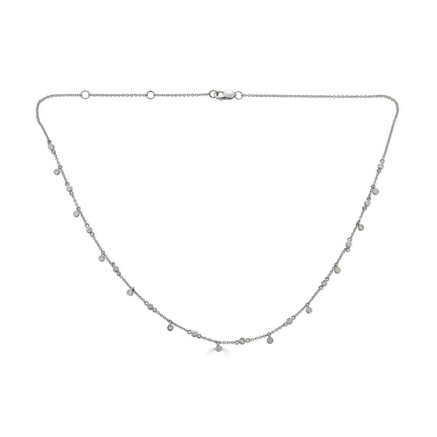 Dainty Floating Diamond Necklace