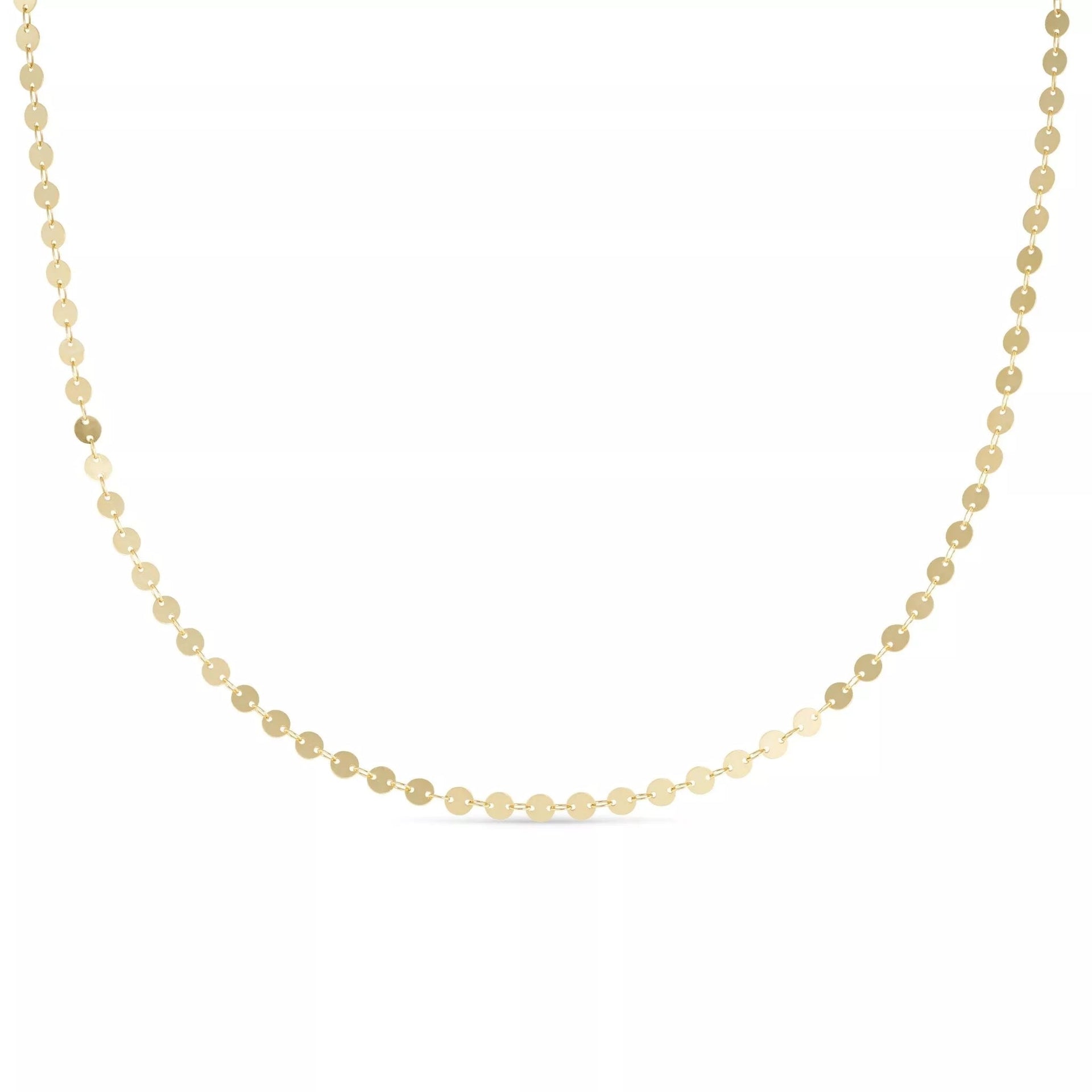 Dainty Gold Disc Choker