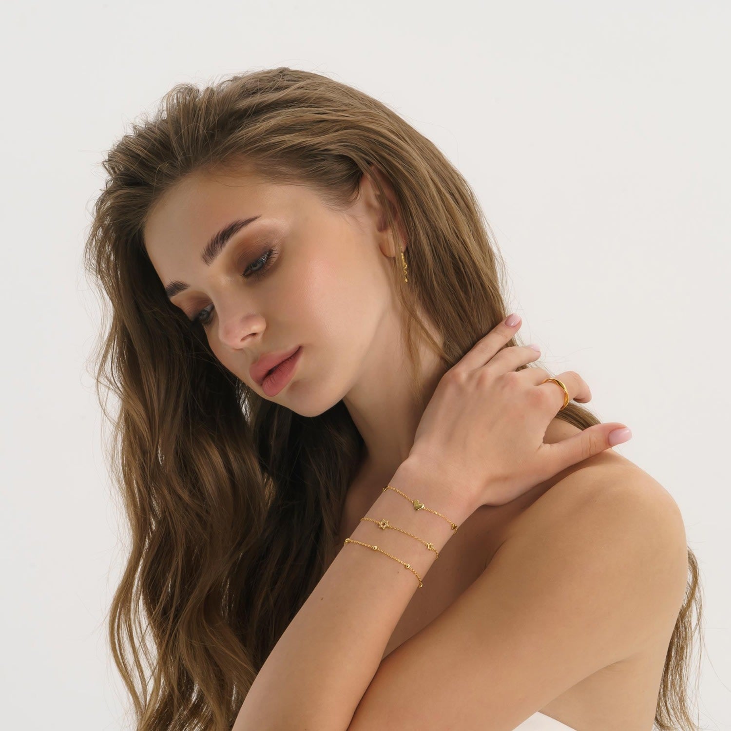 Gold Tiny Heart Bracelet