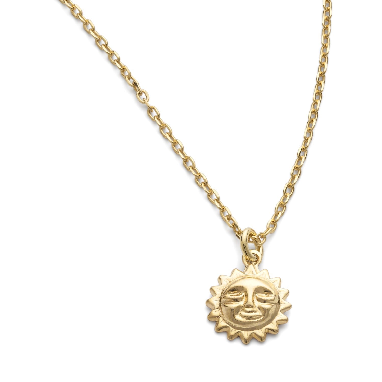 Dainty Gold Sun Necklace