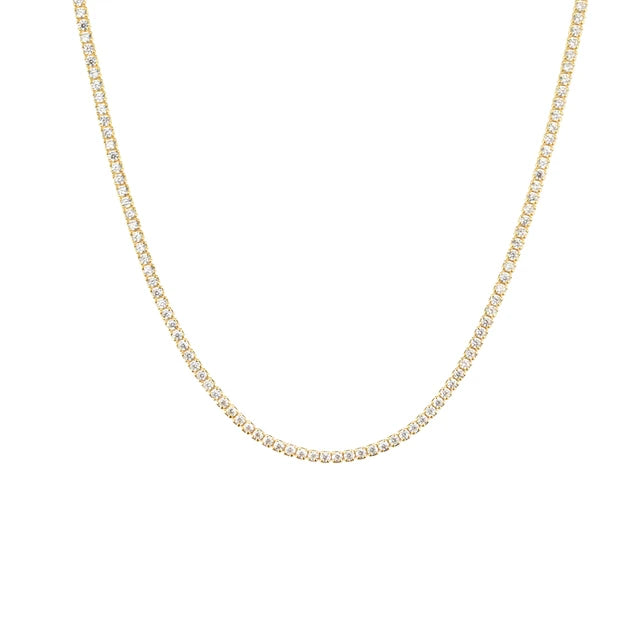 Slim Gold Tennis Choker Necklace