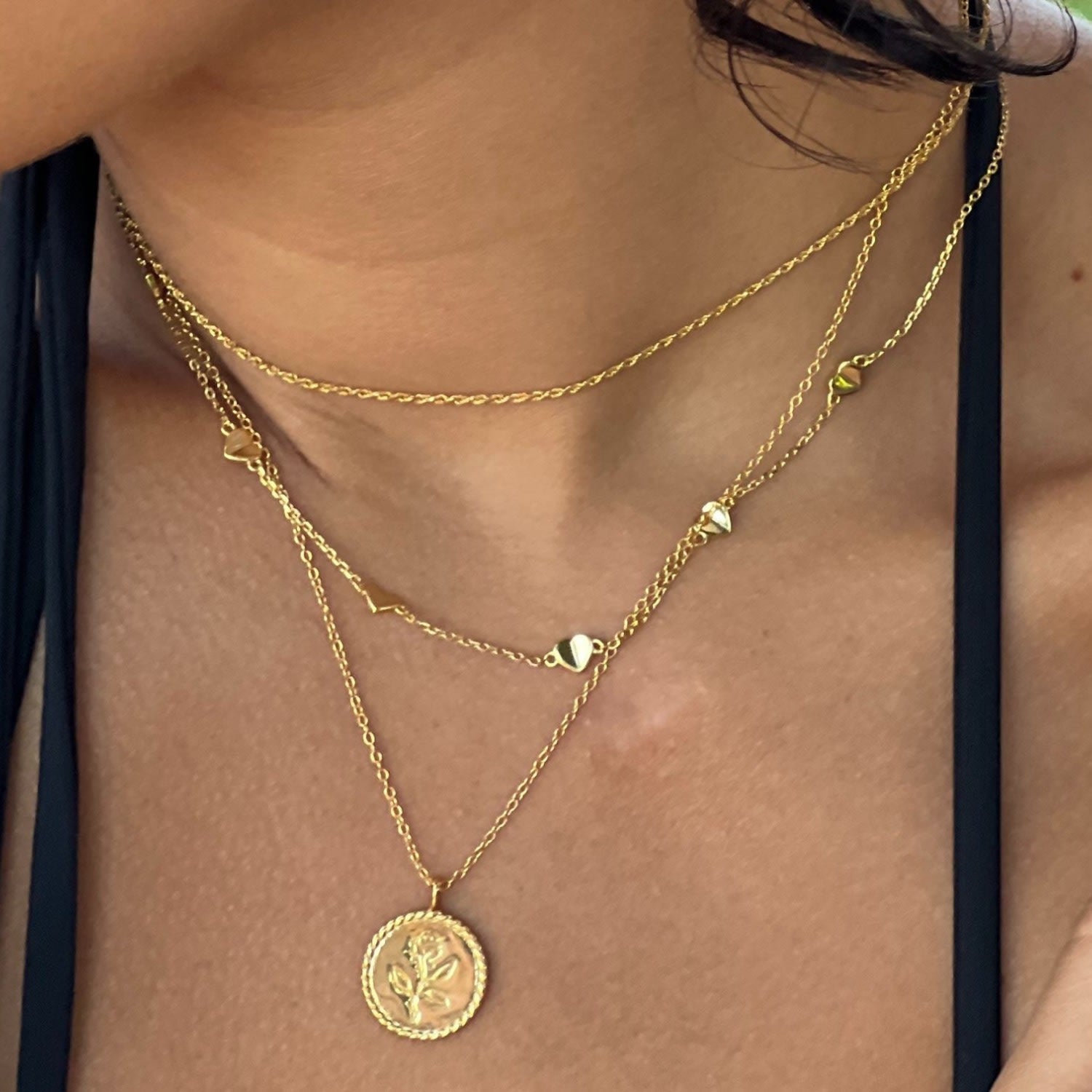 Dainty Gold Twist Chain Necklace