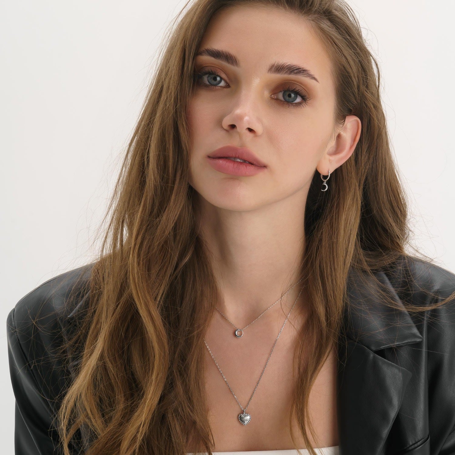 Sterling Silver Dainty Circle Necklace