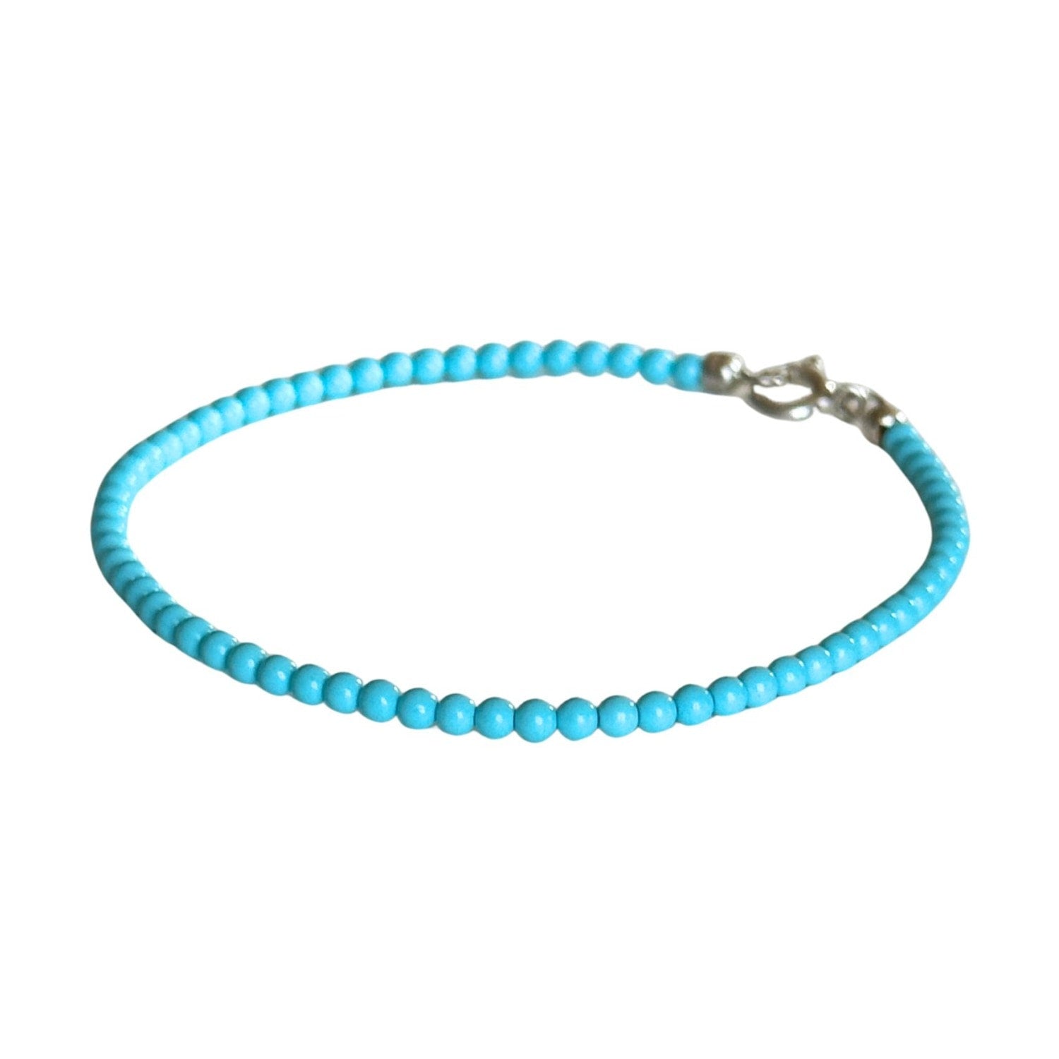 Dainty Turquoise Beaded Bracelet