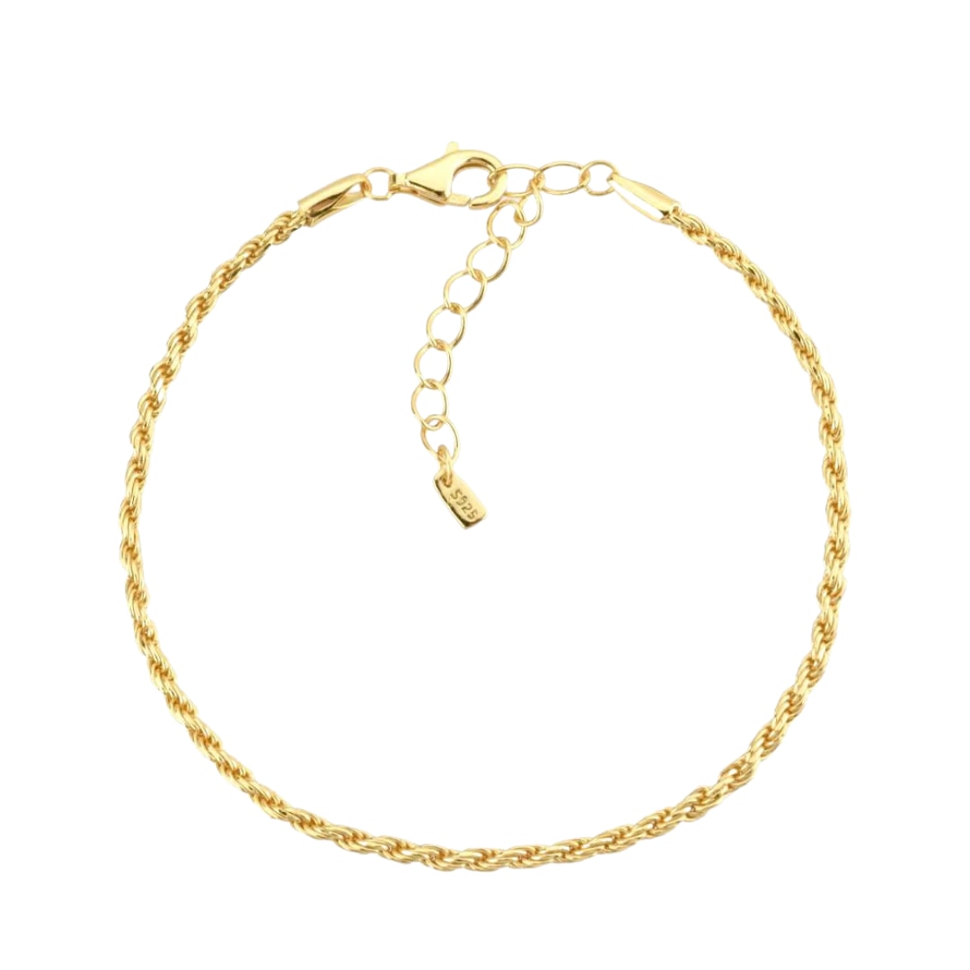 Gold Twist Rope Bracelet